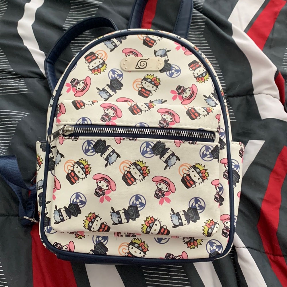 Naruto hello kitty mini backpack
